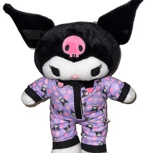 NEW Kuromi Exclusive Build A Bear Plush SANRIO HELLO KITTY STUFFED WITH SLEEPER!